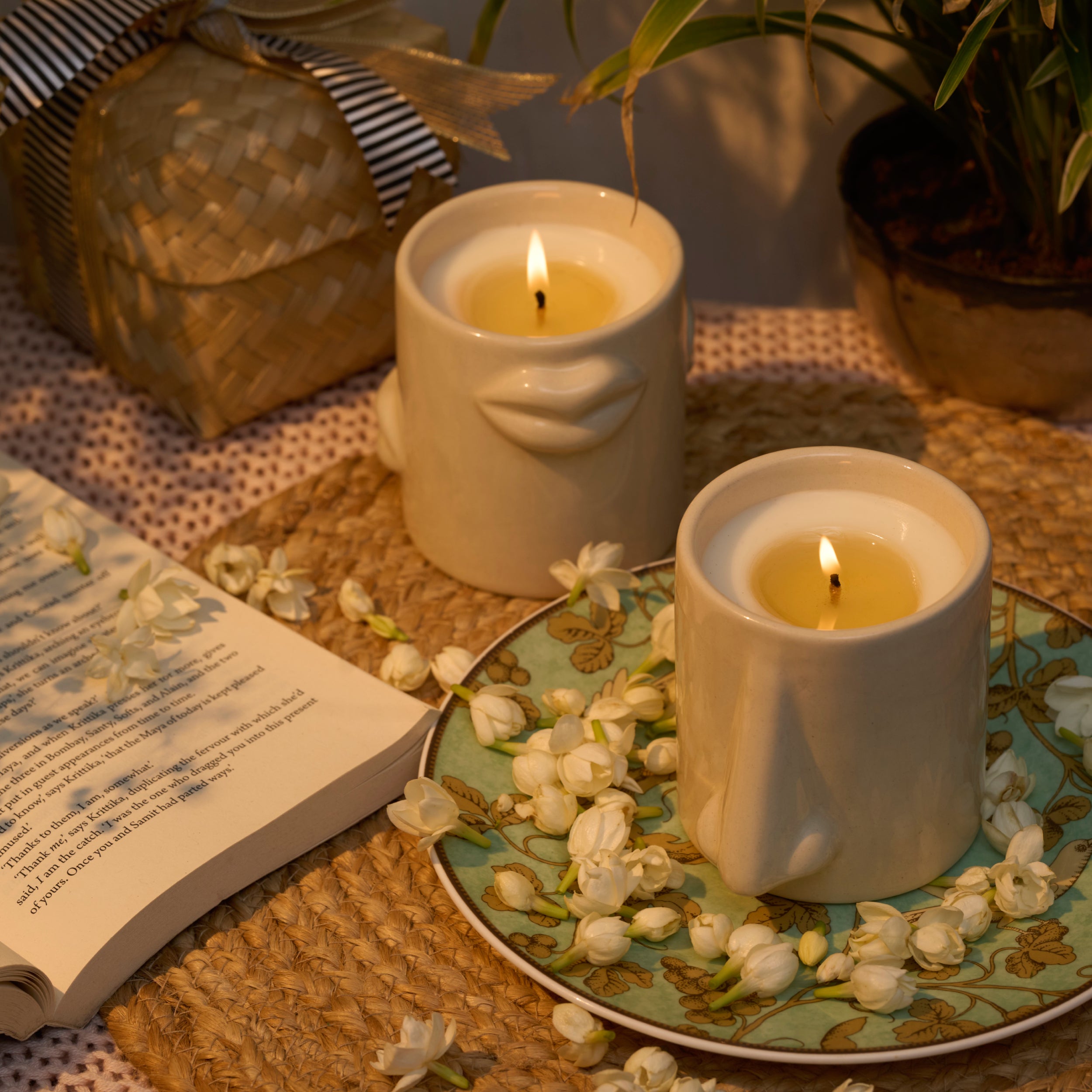 Breathe - Scented Ceramic Nose Jar Candle