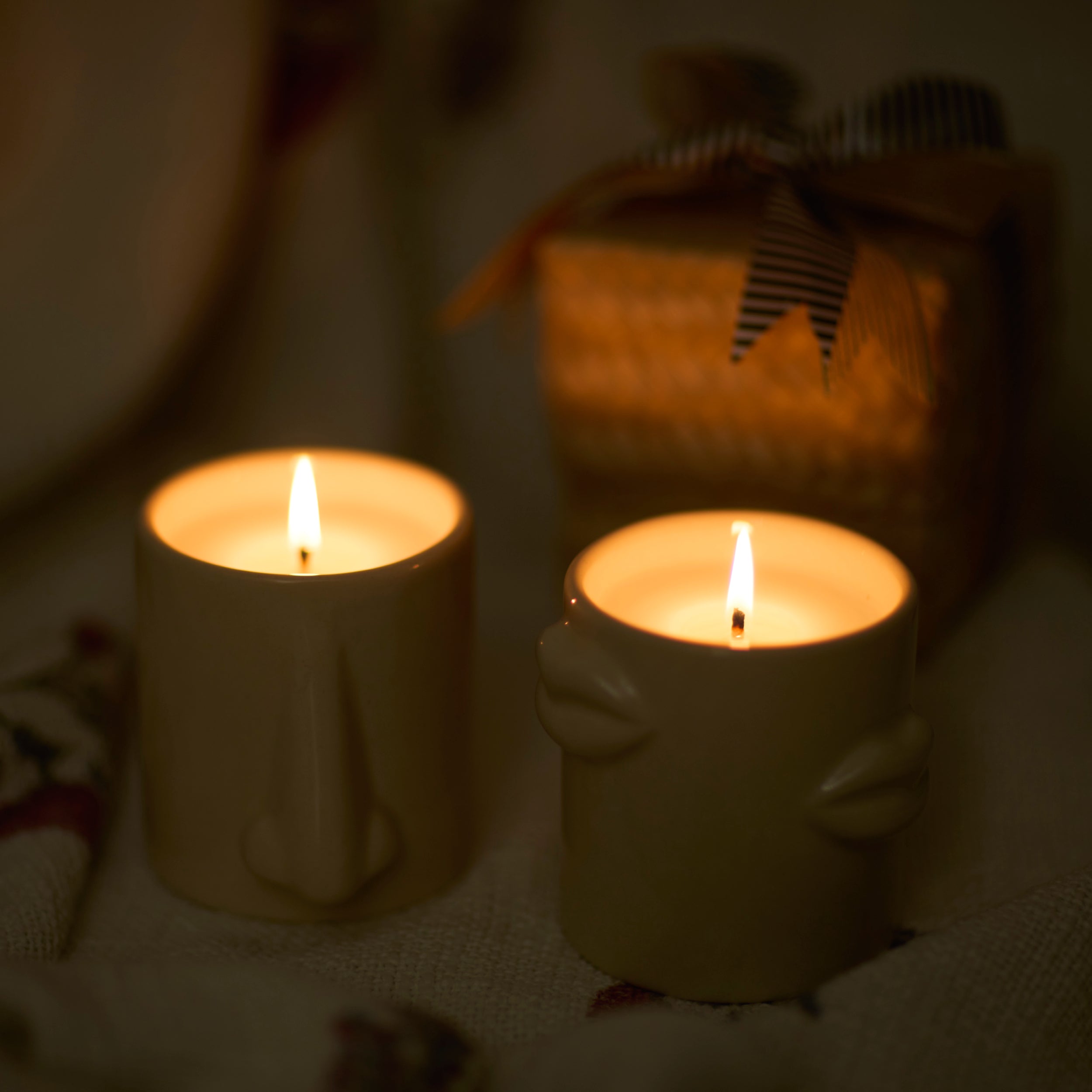 Breathe - Scented Ceramic Nose Jar Candle